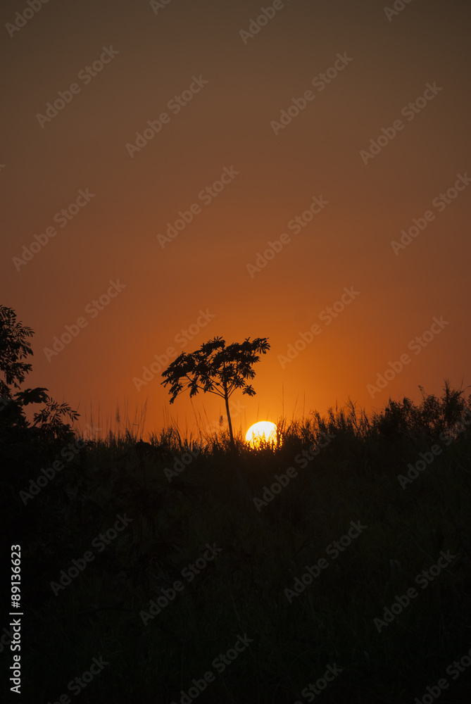 sunset sky sunrise sun background red orange clouds nature light atmosphere maya tropical dramatic panorama spectacle climate outdoor