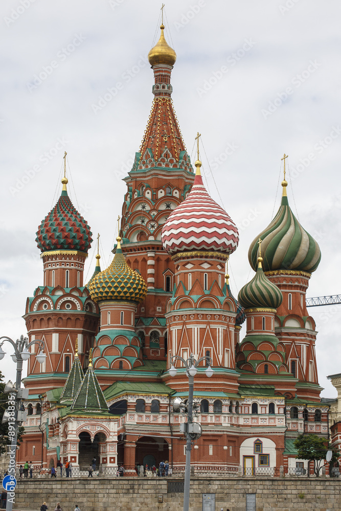 Basiliuskathedraal op het Rode plein Moskou