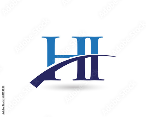 HI Logo Letter Swoosh
