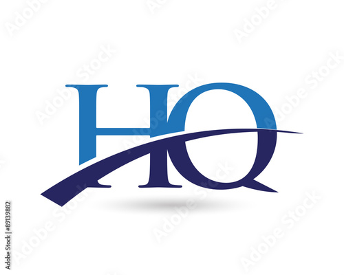HQ Logo Letter Swoosh