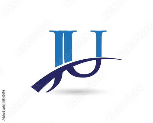 JU Logo Letter Swoosh