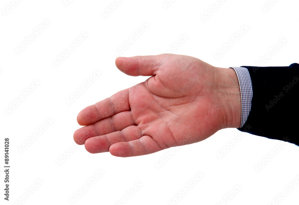 Business meeting at the table shaking hands conclusion of the Business meeting at the table shaking hands conclusion of the