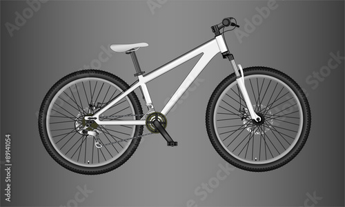 Vector illustration of mountain bike