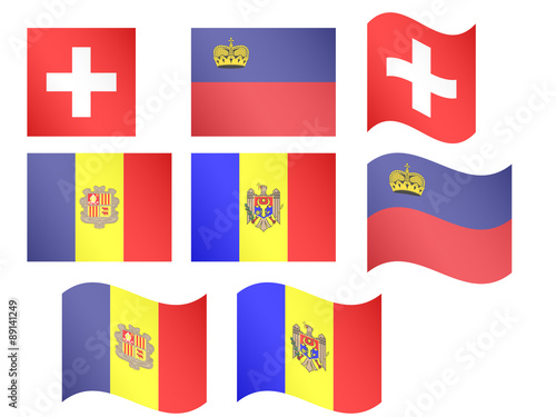 European Flags 9 EPS 10