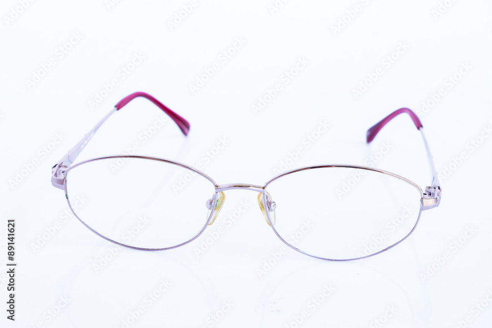 glasses on white background glasses on white background