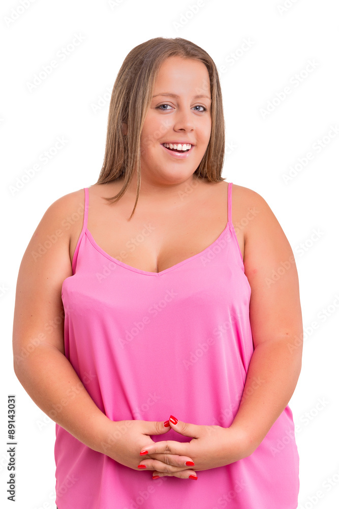 Overweighted woman Overweighted woman