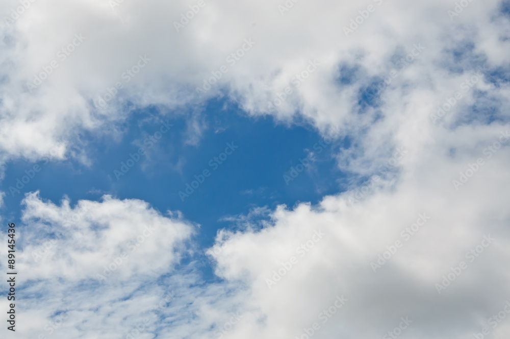 Obraz premium Blue sky and cloud.