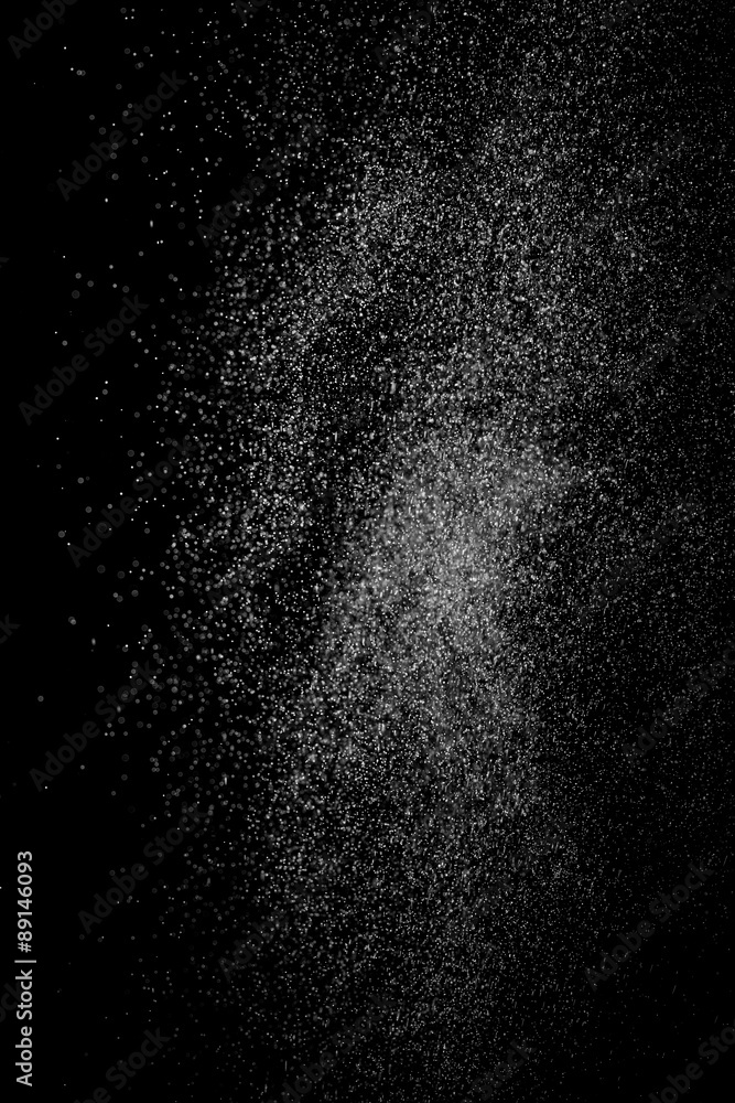 Fototapeta Drops of water on a black background. Texture.