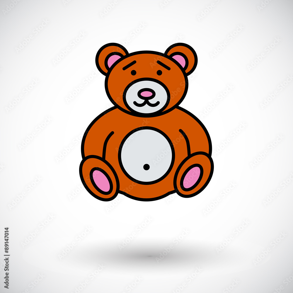 Naklejka premium Bear toy