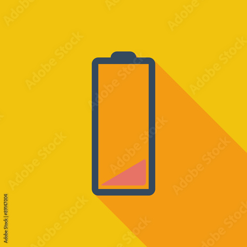 Free Download Charging the battery, flat single icon. - GFXLoad