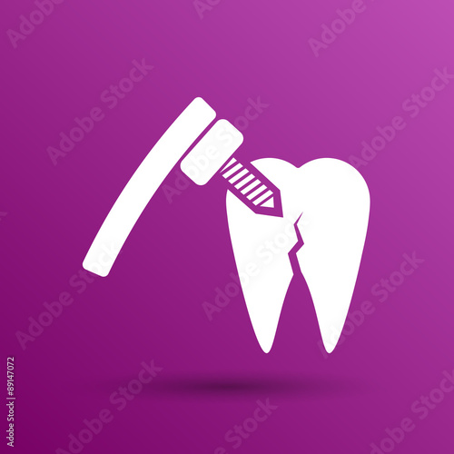 dental treatment tool icon care drilling tooth