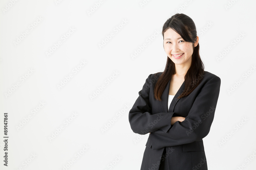 asian businesswoman on white background asian businesswoman on white background