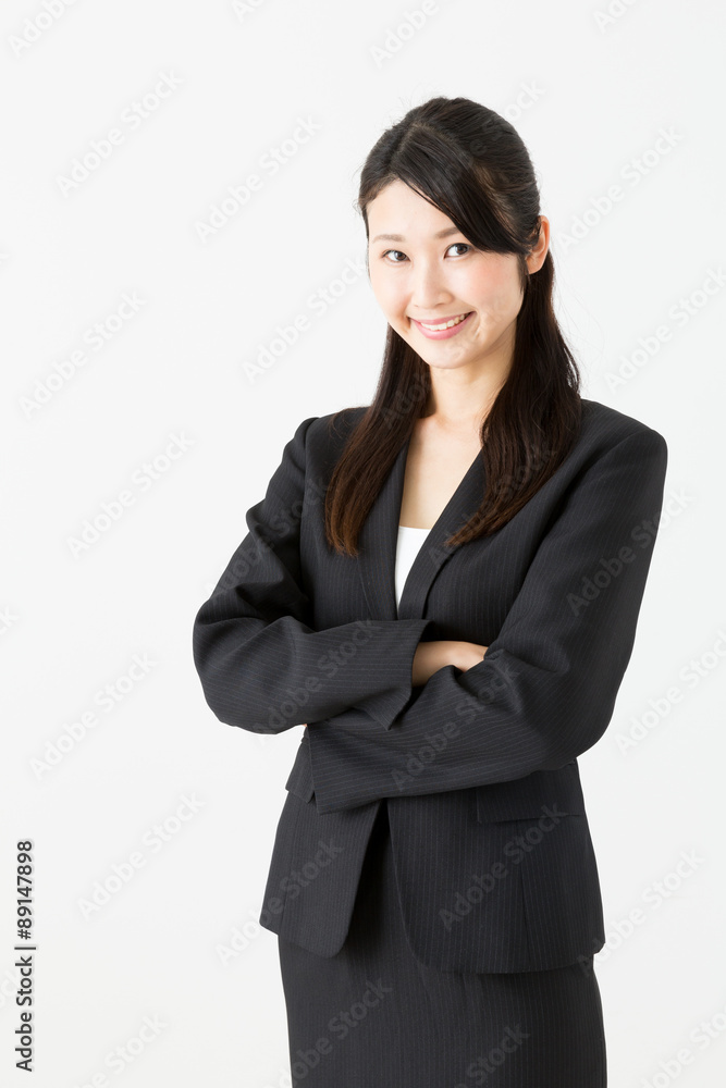 asian businesswoman on white background asian businesswoman on white background