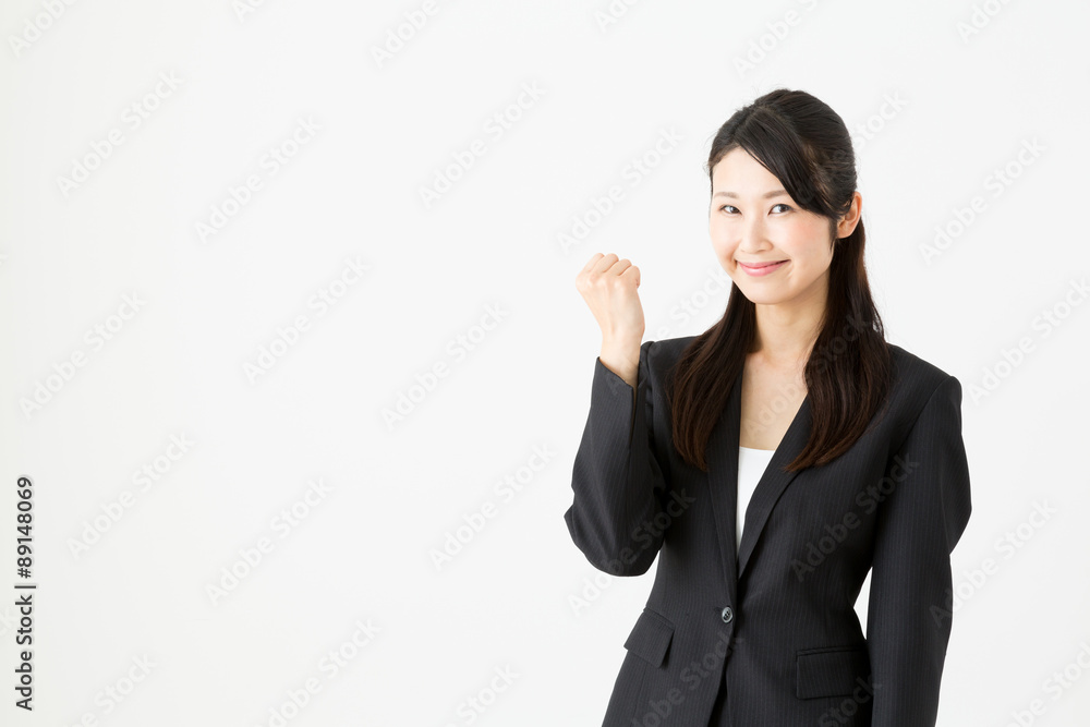 asian businesswoman on white background asian businesswoman on white background