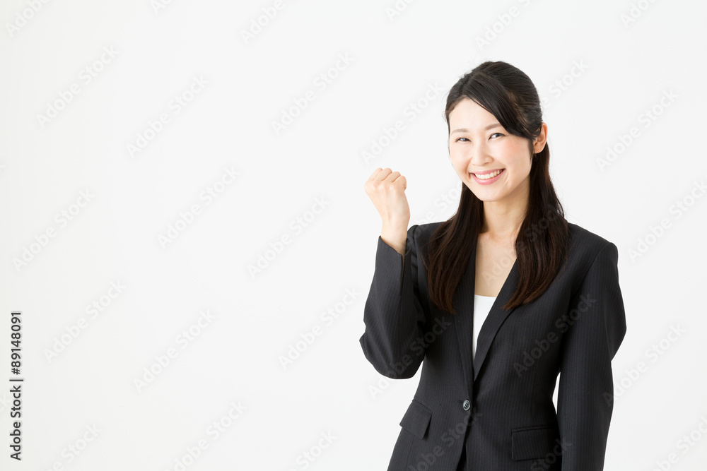 asian businesswoman on white background asian businesswoman on white background