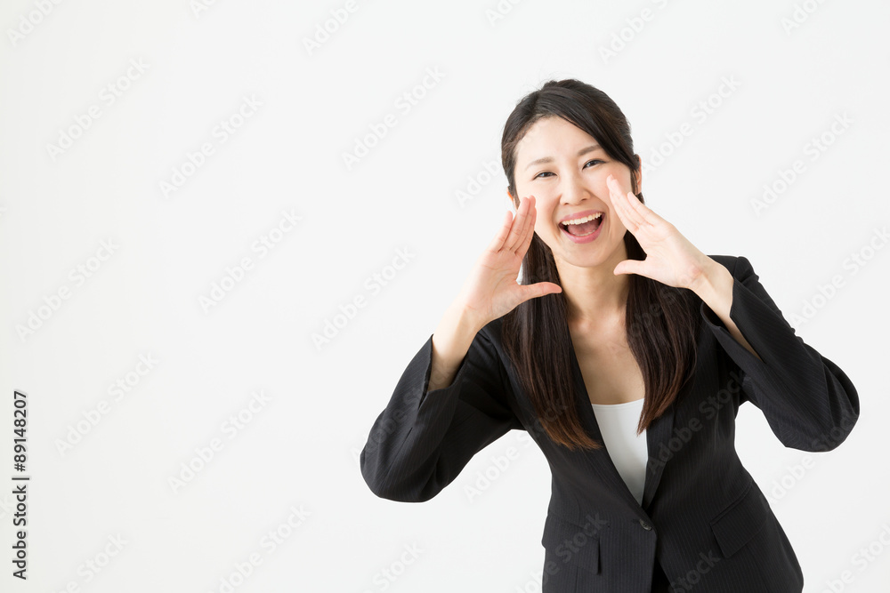 asian businesswoman on white background asian businesswoman on white background