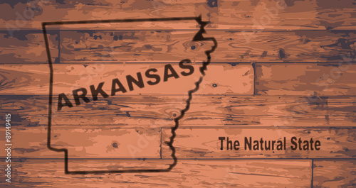 Arkansas Map Brand