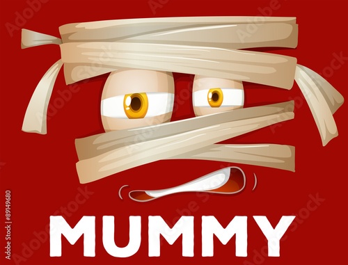 Mummy wrapped with cloth