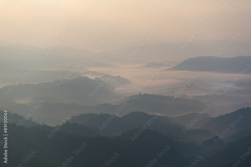 The layers of mountain The layers of mountain