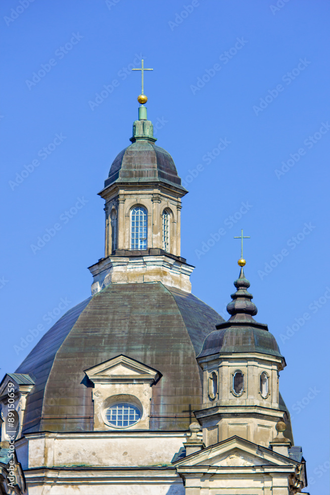 Baroque church dome in monastery Baroque church dome in monastery