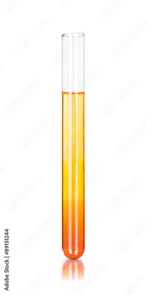 a tubesl of orange liquid a tubesl of orange liquid