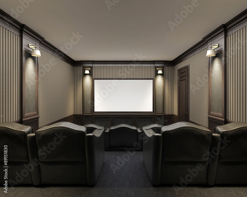 Bild auf Leinwand Interior of a home theater