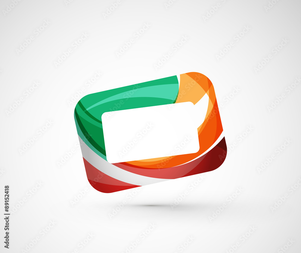 Abstract geometric company logo frame, screen Abstract geometric company logo frame, screen