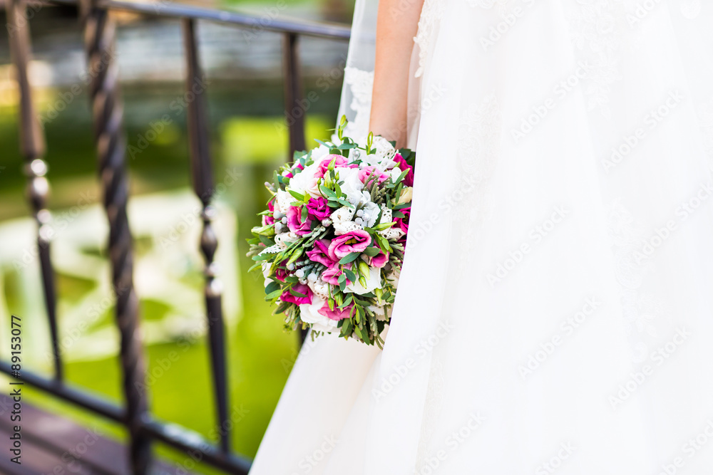 Bridal bouquet of various flowers. Bridal bouquet of various flowers.