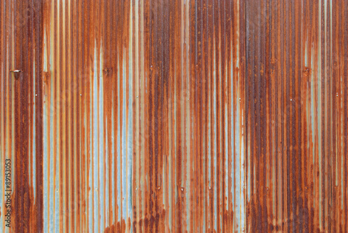 Rusted galvanized iron plate