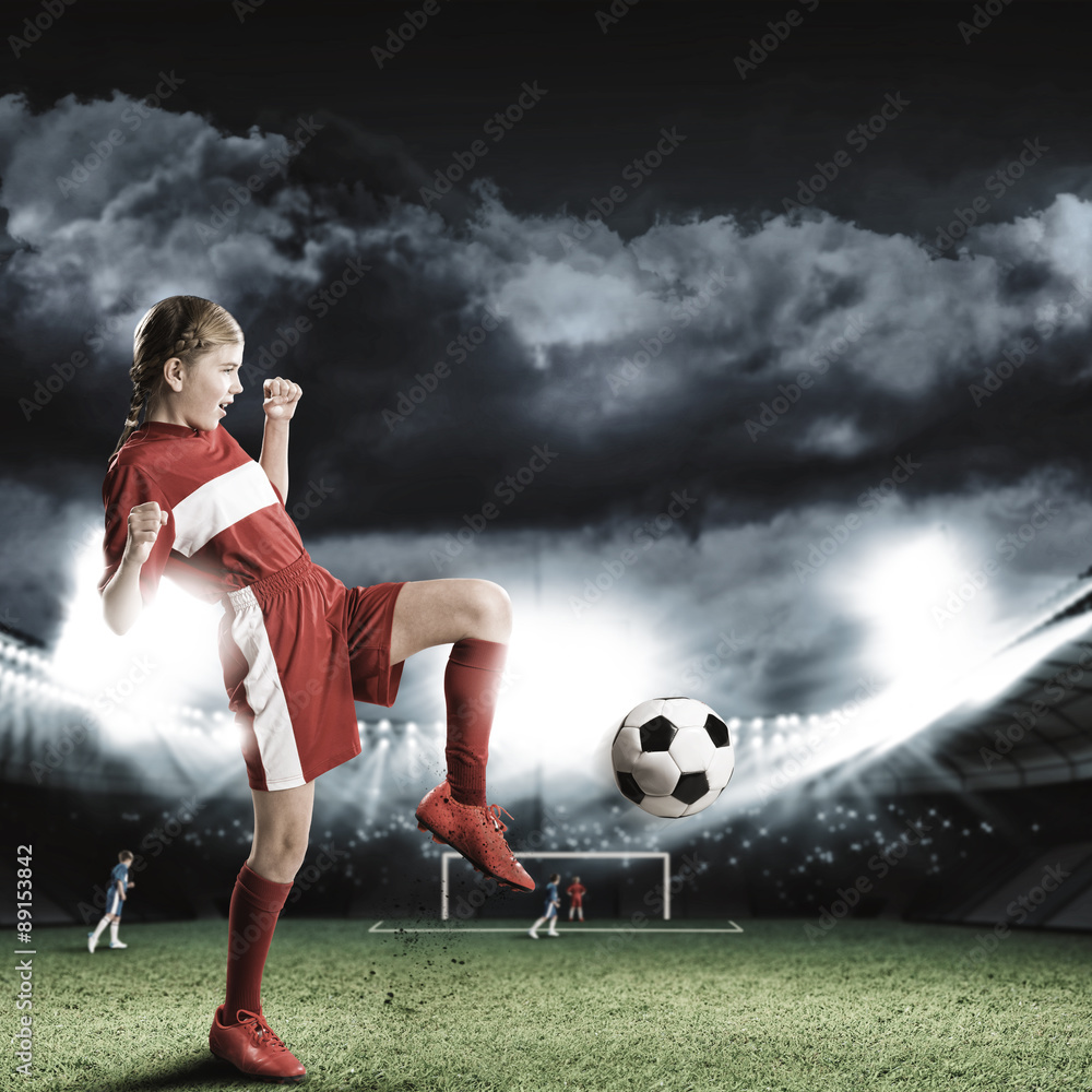 Football female player