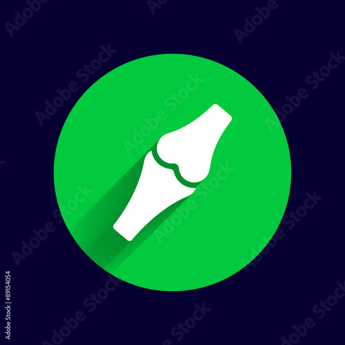 Knee joint sign vector icon bone knee health human medical