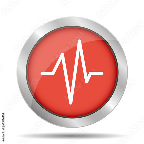 Heart beat, Cardiogram, Medical icon - Vector