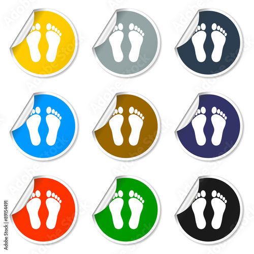 footprint - vector icon