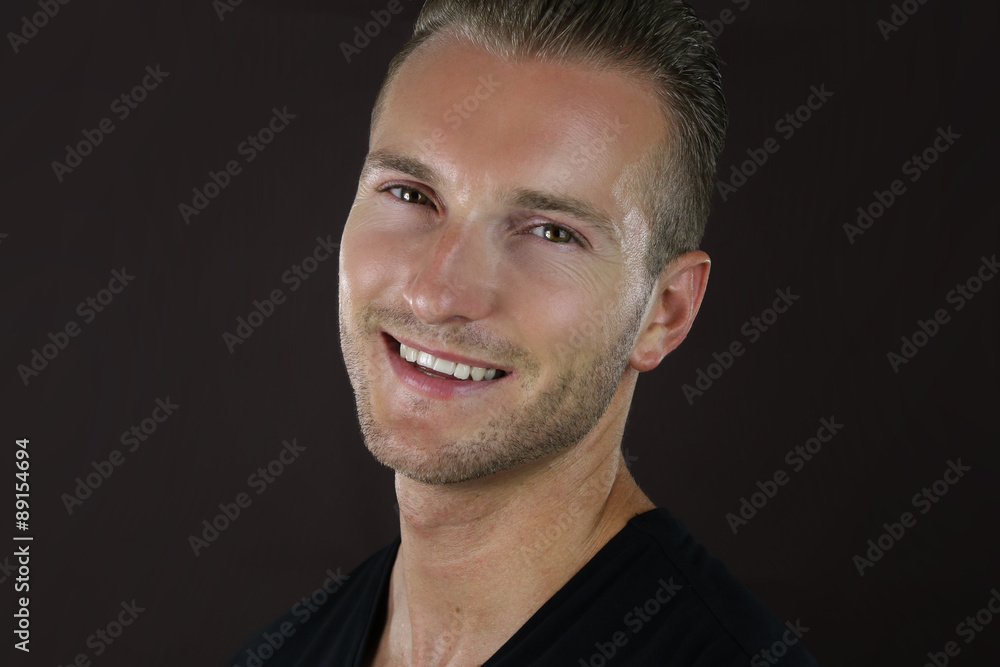 Fototapeta premium smiling blond male