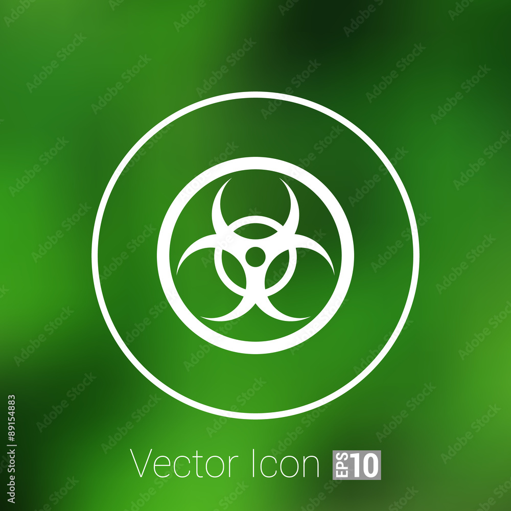 sign radiation vector icon caution nuclear atom power sign radiation vector icon caution nuclear atom power