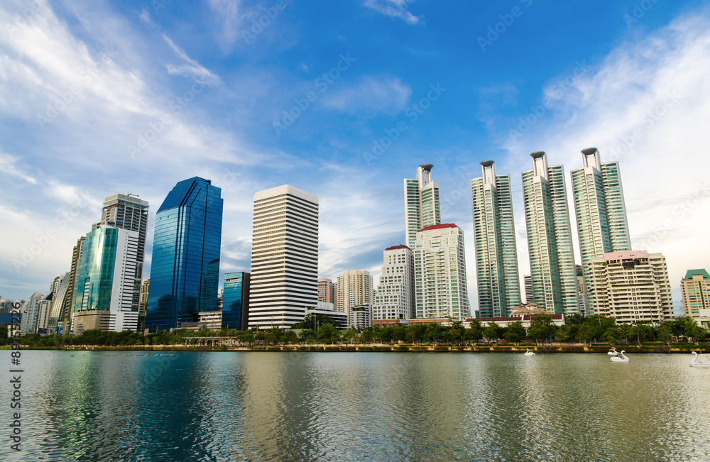 business area in Bangkok, Thailand