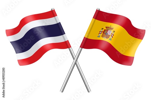 Free Download Flags: Thailand and Spain - GFXLoad