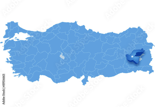Map of Turkey, Bitlis