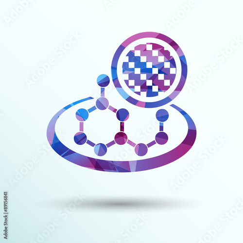 carbon organic element molecule science background