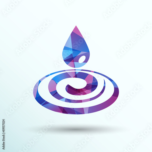 water drop rain vector droplet icon fluid clean design