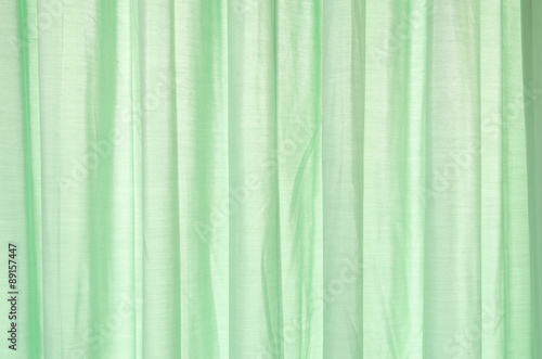 green curtain background