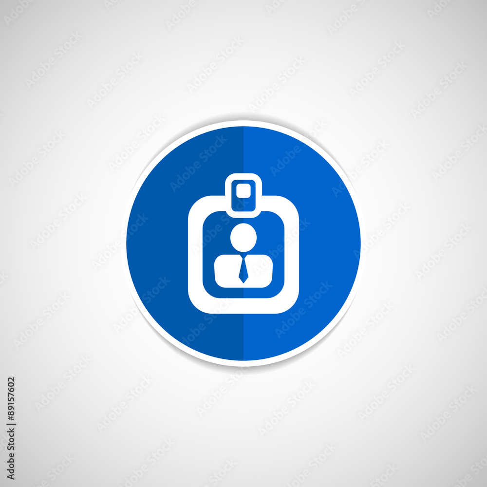 Vector identification card icon vector profile search Vector identification card icon vector profile search