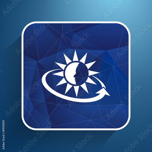 Sun Cream Containers. Vector illustration icon sun tan