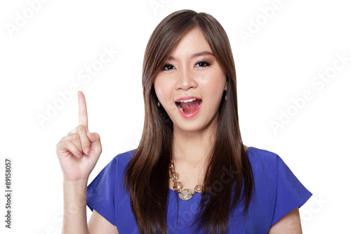 Attractive girl has an idea