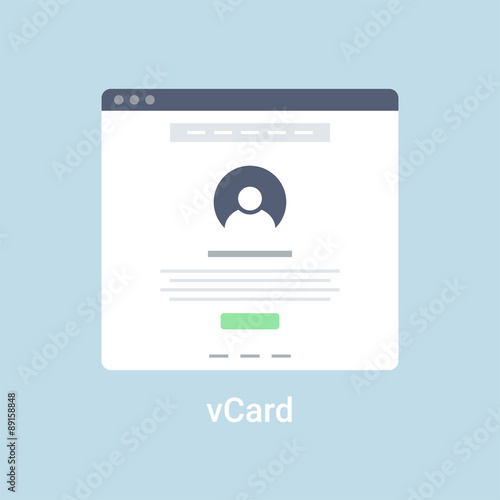 vCard Wireframe