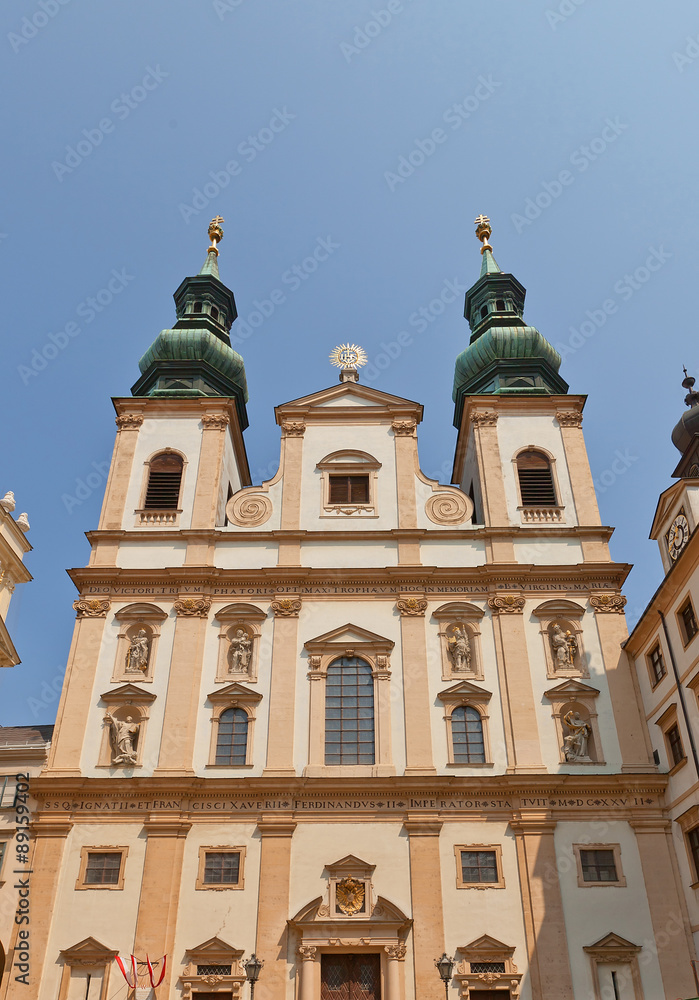 Jesuit Church (circa 1631) in Vienna, Austria