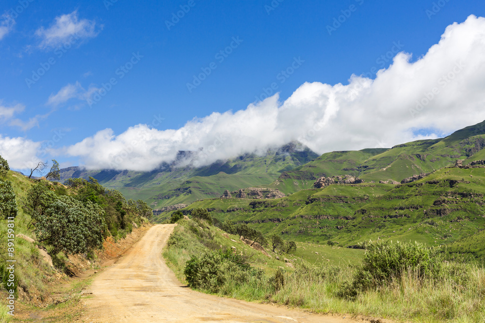 The road to Sani Pass