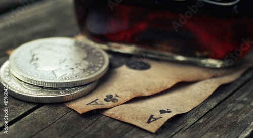 Playing Poker at the Saloon