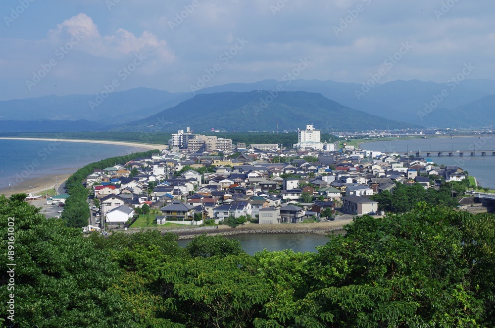 Obraz premium 唐津港を俯瞰