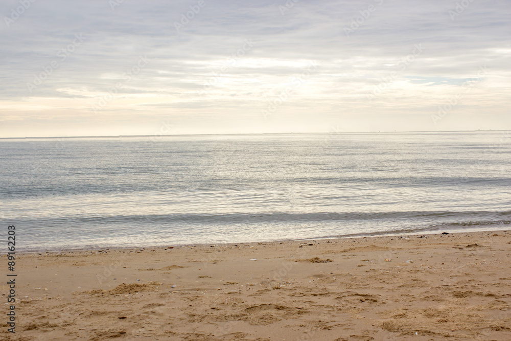 morning beach sea and sky